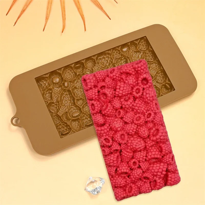 Силиконовая 3D форма для малины фруктов помадки шоколада мусса пудинга