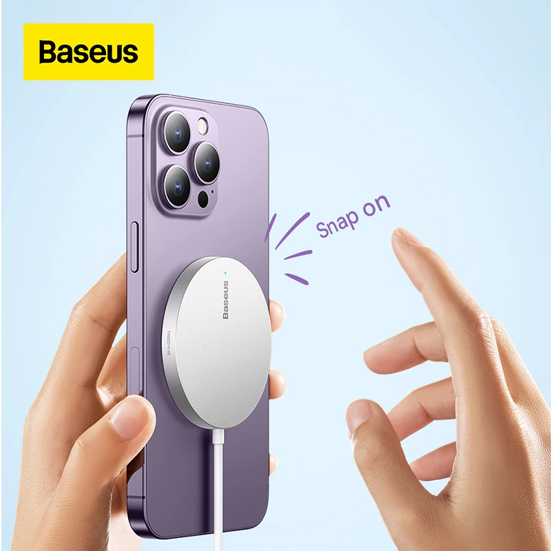 Магнитные беспроводные зарядные устройства Baseus 15 Вт для iPhone 14 Qi, беспроводное зарядное устройство, быстрое зарядное устройство для iPhone 13 12, мини-зарядное устройство для телефона - Товары для дома - ТОПы продаж