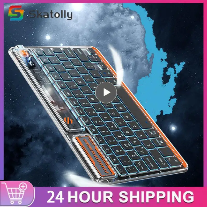 

Wireless Wireless Keyboard For 5pro Apply To Matepad Transparent Keyboard Applicable To Huawei Applies To Ipad Glow