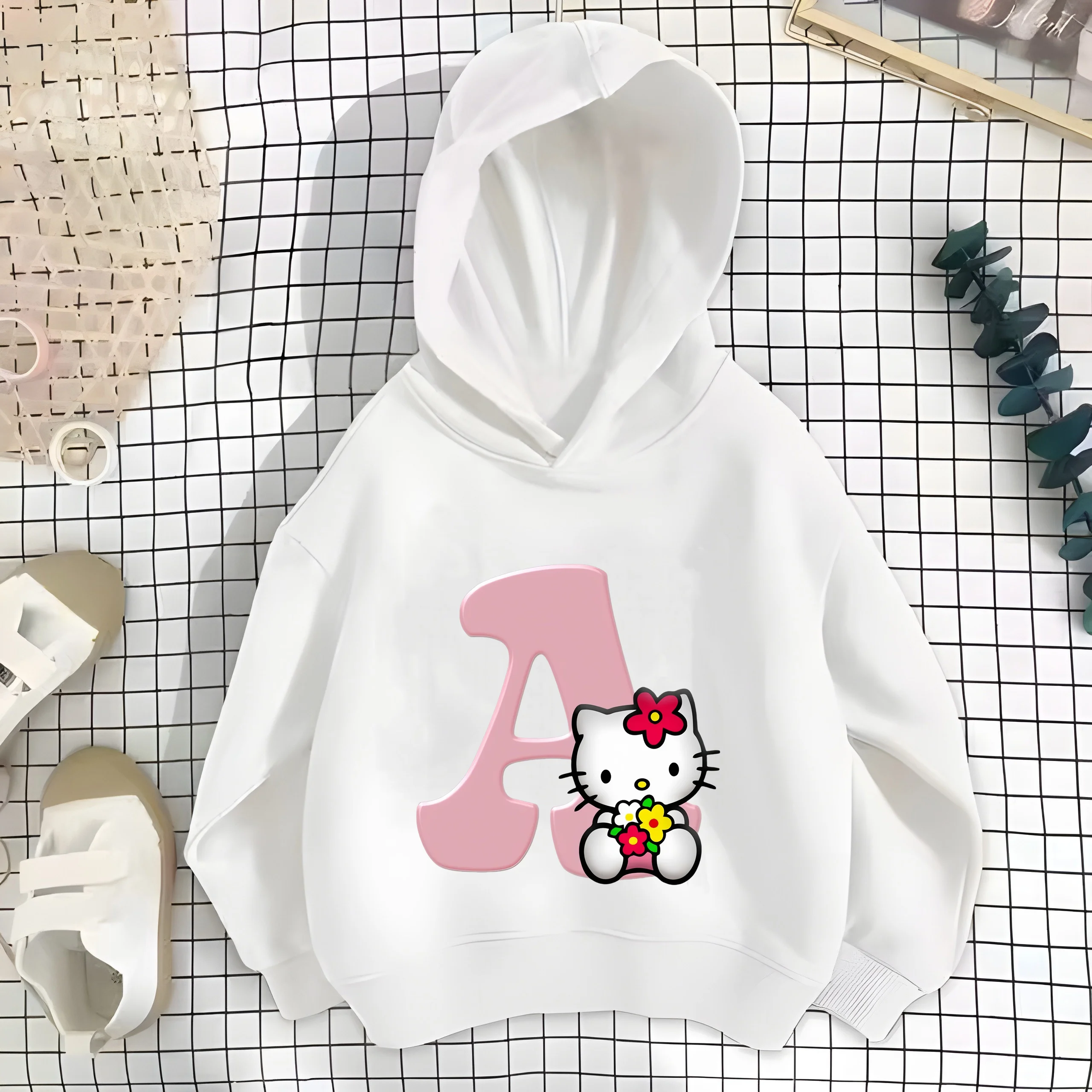 Свитшот с рисунками из мультфильмов Hello Kitty цвет в ассортименте