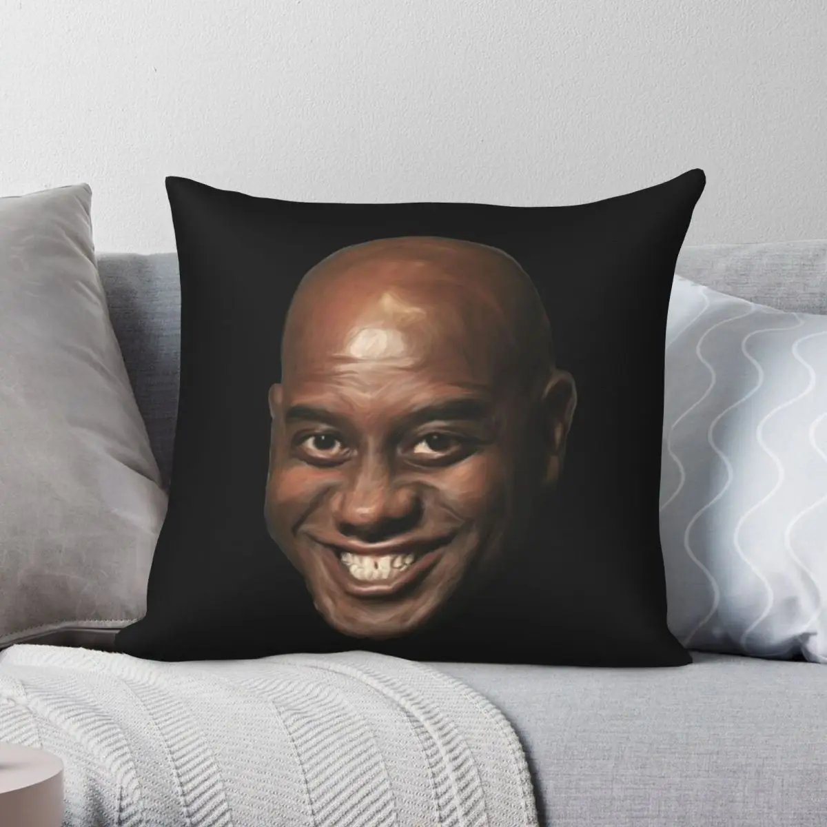 

Наволочка для подушки, с принтом, из полиэстера и льна