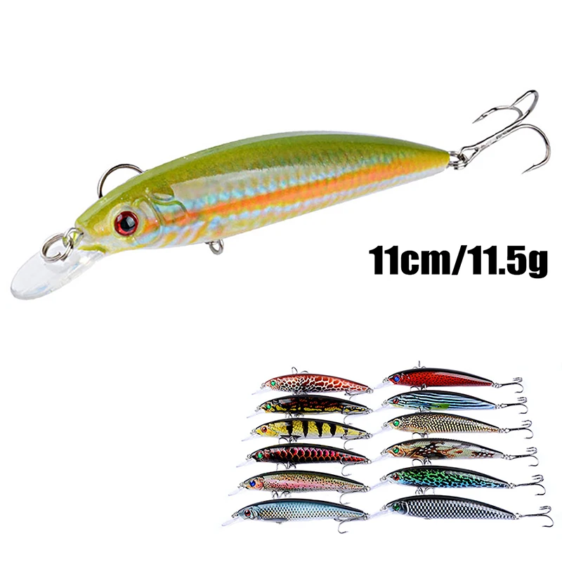 

11CM/11.5g Fishing Lure Set Fishing Hard Bait Mini Minnow Floating Swing Crankbait Crazy Wobblers Artificial Bionic Crank Lures