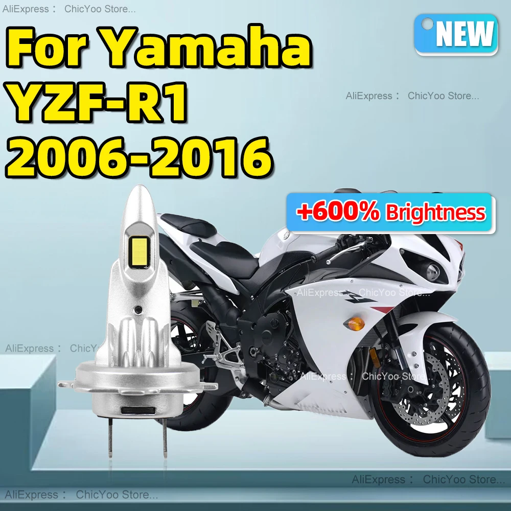 

Светодиодная фара для мотоцикла 6000K, лампа для мотоциклов Yamaha YZF-R1 2006 2007 2008 2009 2010 2011 2012 2013 2014 2015 2016