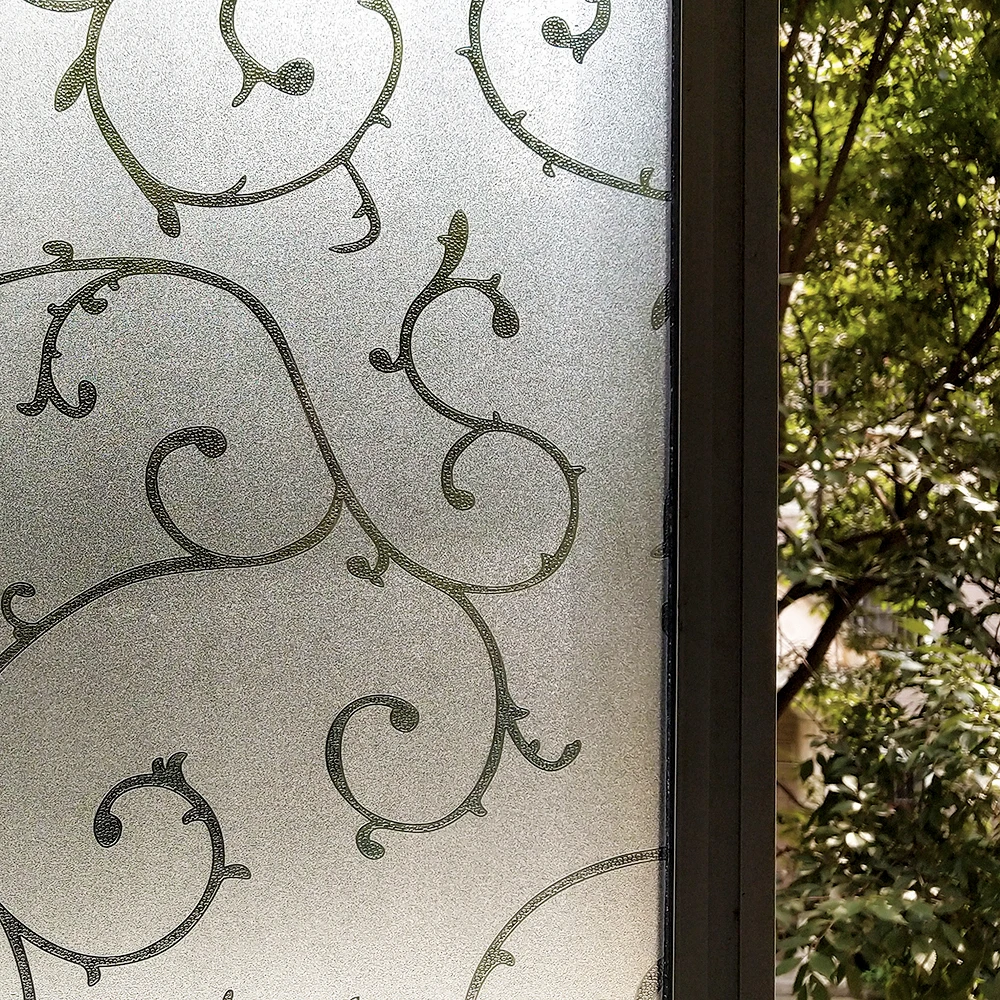 

Frosted Static Cling Window Film sun block self adhesive pvc Glass Stickers translucent heat control Solar film privacy for Home