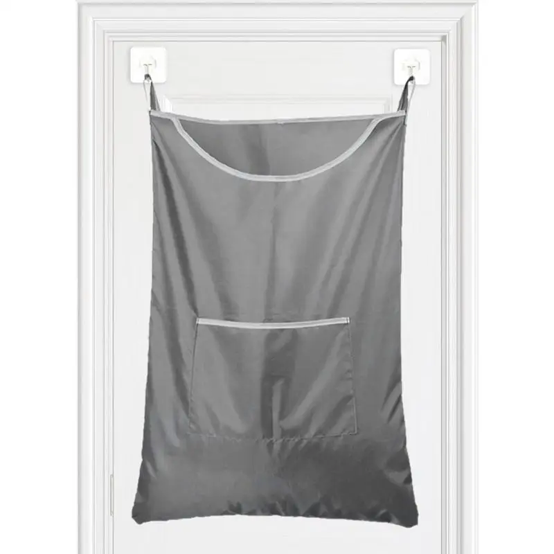 

Back Of Door Clothes Hamper Floating Hamper Bag For Clothes Floating Hamper With 2 Hooks Home Organization Laundry Accessories