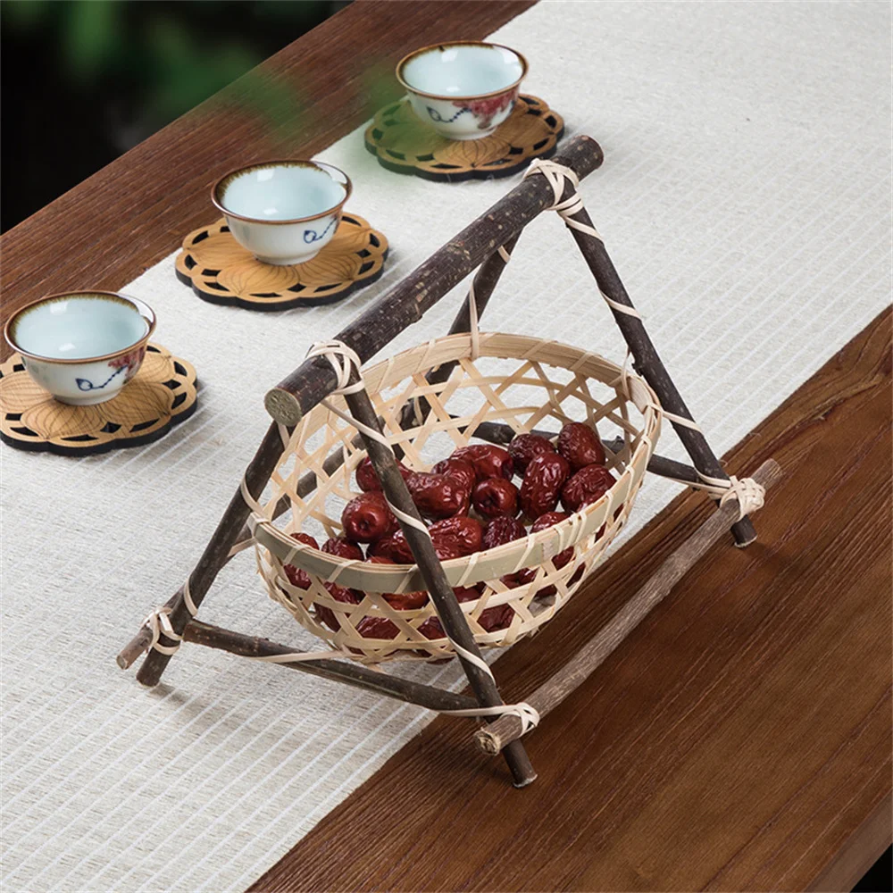 

Fruit Bowl Sushi Lettuce Holder Tray Storage Basket Multifunctional Household Snack Candy Basket Bread Container Countertop