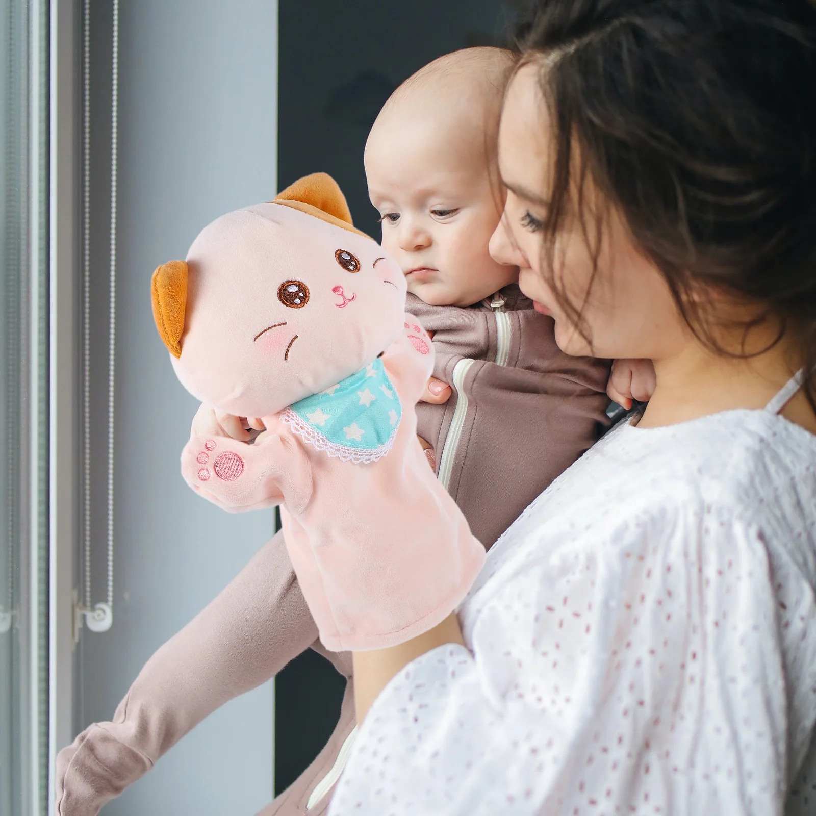 

Storytelling Plush Puppet Interactive Animal Hand Puppet Cartoon Plush Animal Hand Puppet