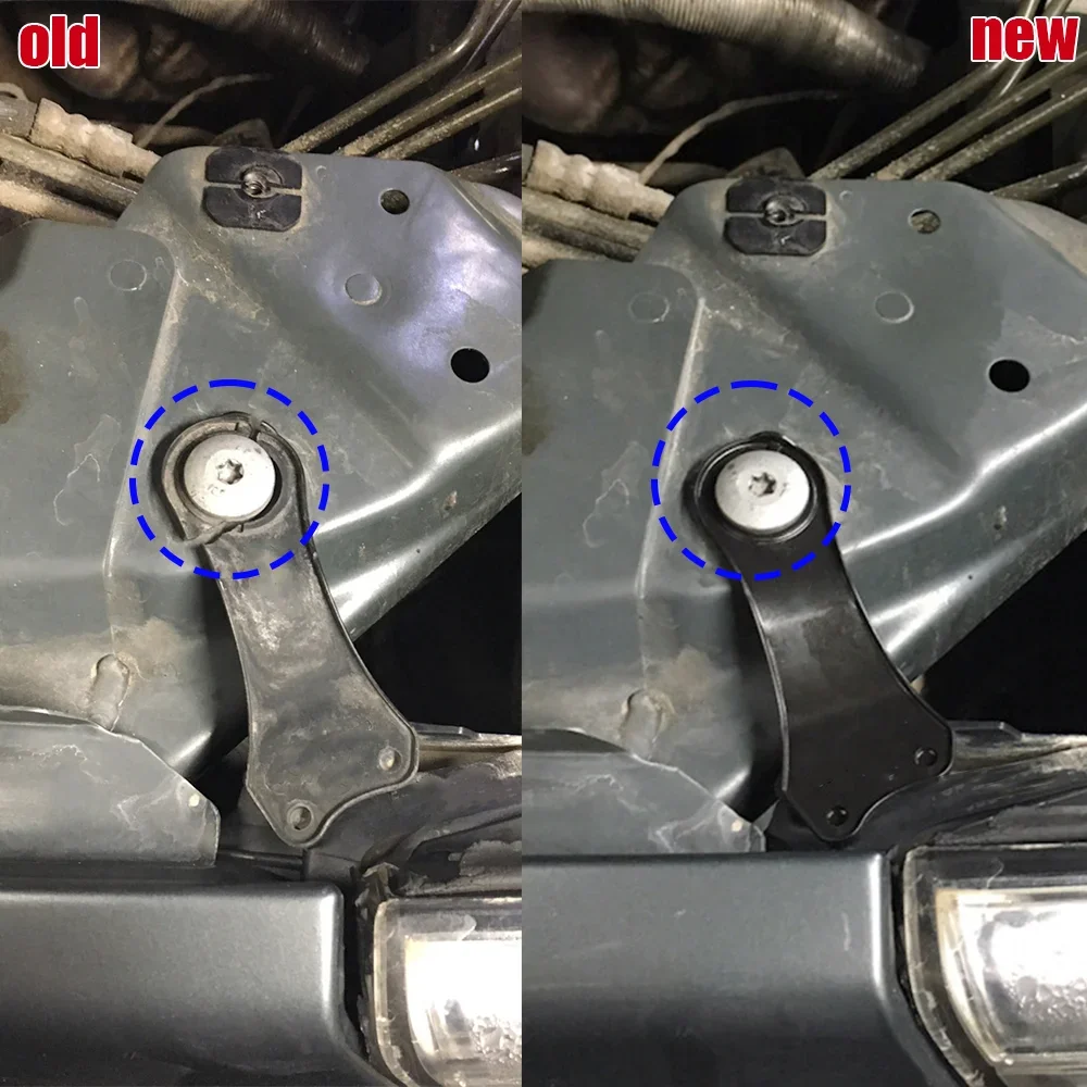 Фото 2 шт. для BMW 5 серии E60 E61 2003-2010 гг. 63126949633 63126949634   Передние левые и правые галогенные зажимы для кронштейна фар, пластиковые черные №4
