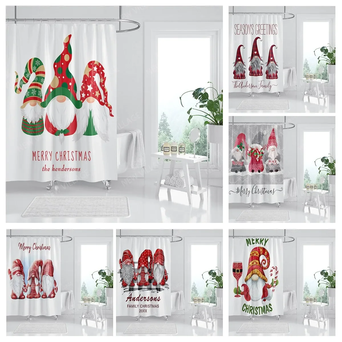 Штора для душа из водонепроницаемой ткани 180x240