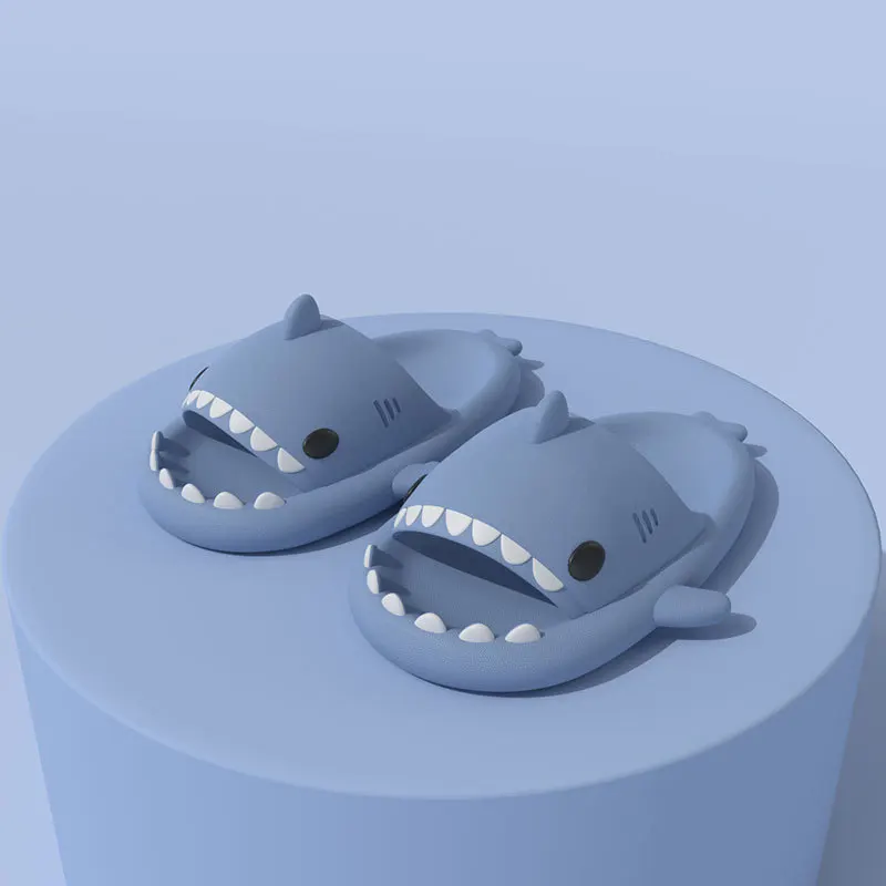 

2022 Shark Slippers Summer Adult Couple Slippers Tide Indoor and Outdoor Funny Home Cute Cartoon Parent-child Children's Sandals