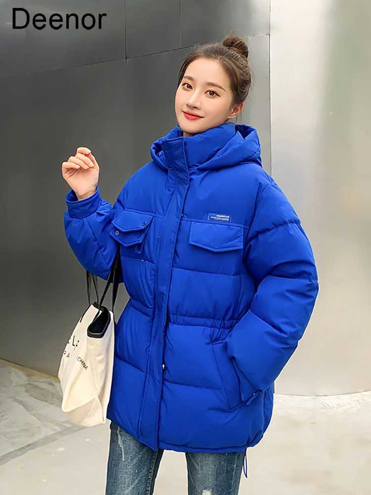 New Winter Jacket Women Oversized Parkas Casual Thick Warm Hooded Cotton Padded Coat Female Winter Outwear Sports Jacket Parka