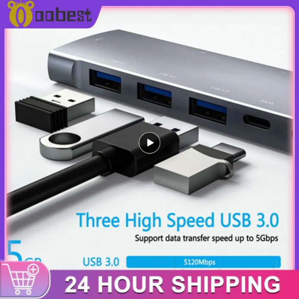 Высокоскоростной 4k 30kz Тип C к HDMI-совместимый адаптер 9 в 1 Usb C адаптер сплиттер 5 Гбит/с Type-c док-станция портативная