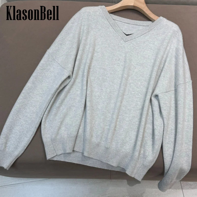 11.20 KlasonBell-Женская одежда с украшением в виде цепочки бисером и v-образным вырезом