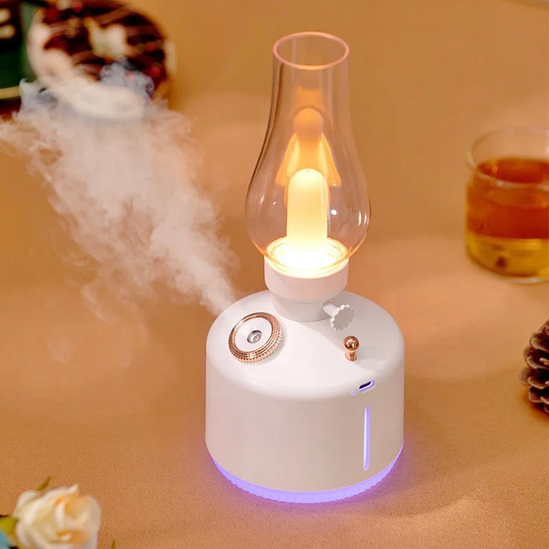 Time Light Humidifier USB Spray Air Humidification LED Colorful Night Light Home Office Car Desktop Sprayer