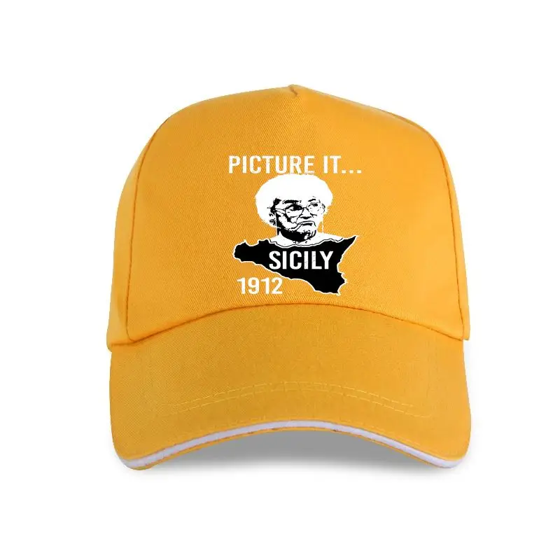 

Новинка, базовая летняя бейсбольная кепка с золотистым зеркальным рисунком на Сицилии, винтажная сумасшедшая