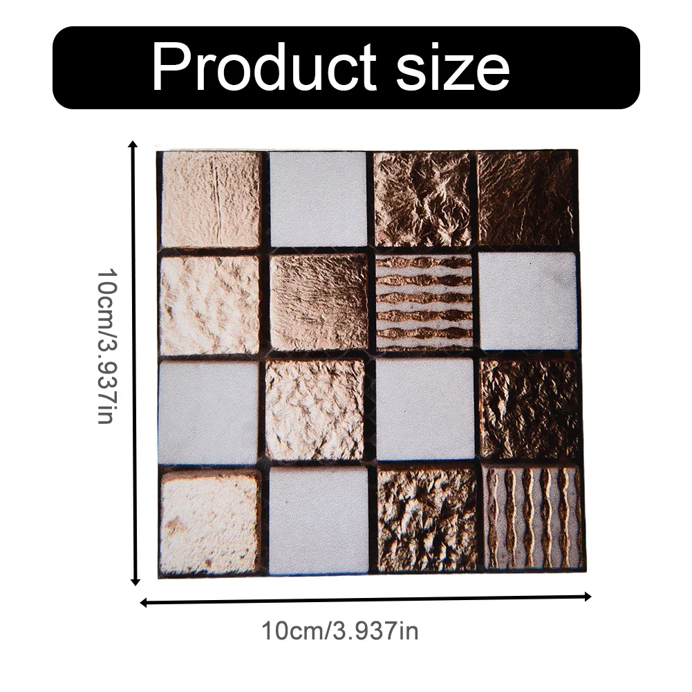 10 шт. водостойкие наклейки на стену с мозаикой