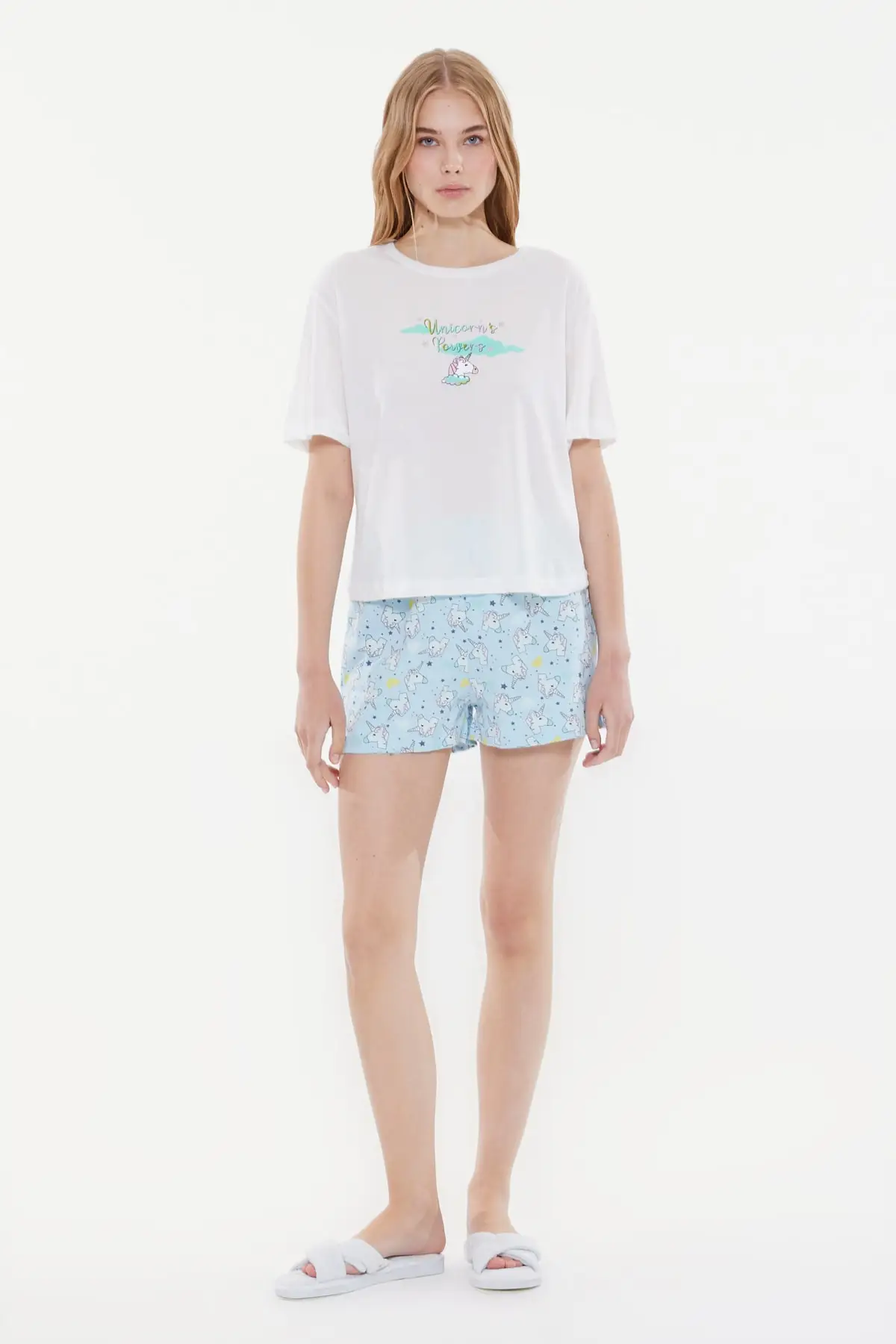 

Trendyol Printed Knitted Pajamas Set THMSS21PT0981