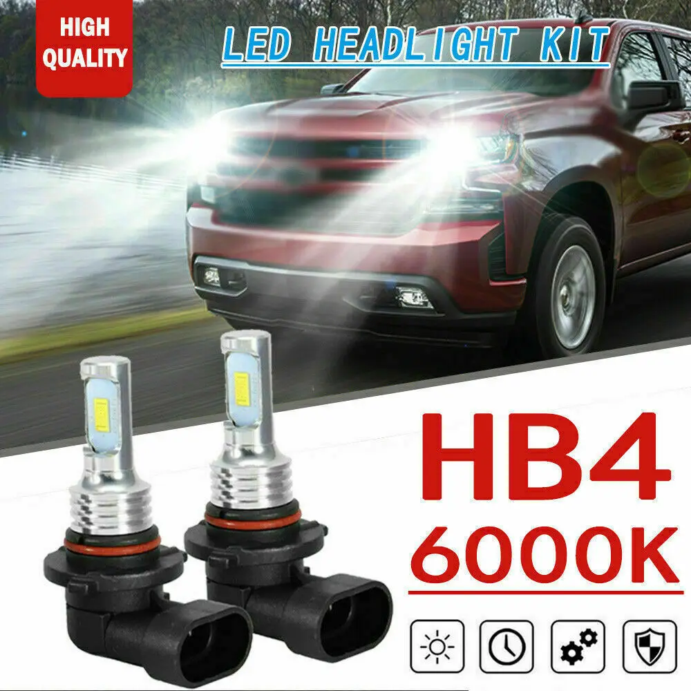 

Low Beam LED Headlights HID For Silverado 1500 2500HD 3500HD 2003-2006 Corvette C5 1997-2004 Trailblazer Camaro K1500 C1500