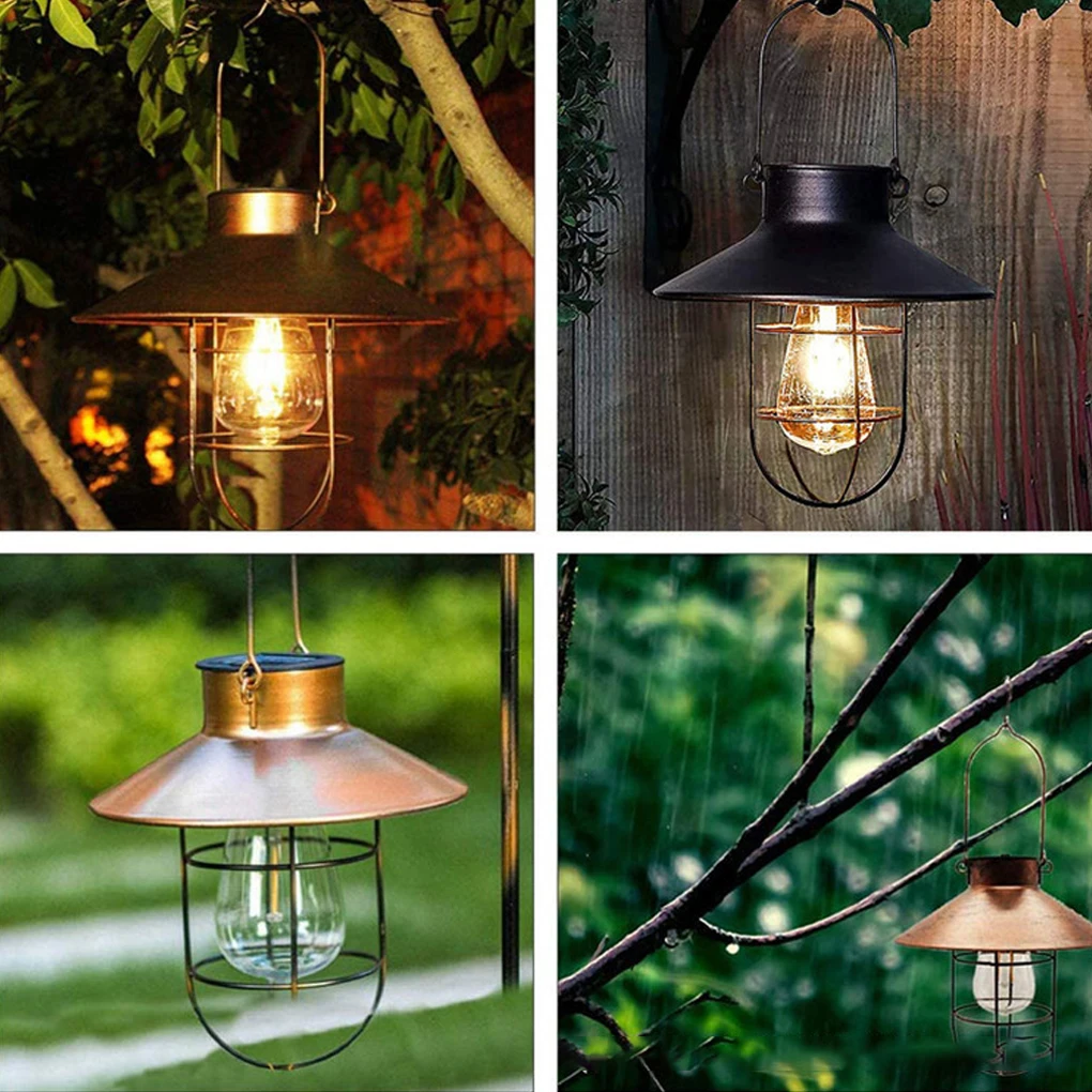 

Solar Lantern LED Chandelier Tungsten Lamp Waterproof Decorative Light Patio Backyard Camping Tent Emergency Ornaments
