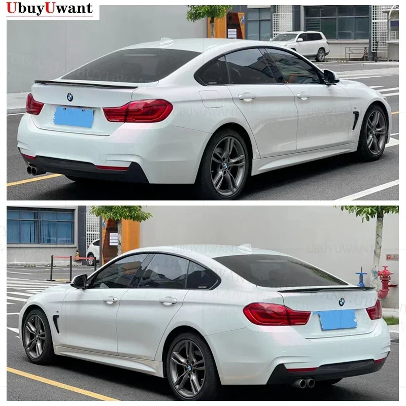 Фото Спойлер P STYLE для BMW F36 GRAND COUPE 4-дверный 420i 425i 428i 2013-2019, задний спойлер на крышку багажника из ABS-пластика №2