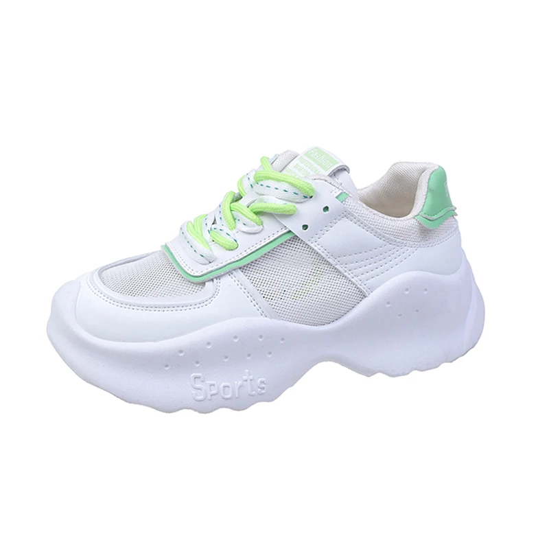 

Women Travel Mesh Shoes Fashion Round Toe Lace Up Running Shoe 2022 Summer New Women's Platform Sneakers Casual Sneaker Woman