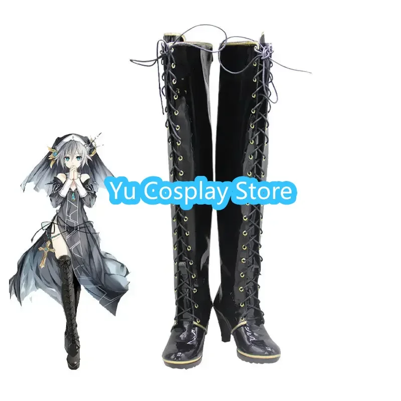 Ботинки для косплея Honjou Nia аниме дата реквизит в реальном времени искусственная