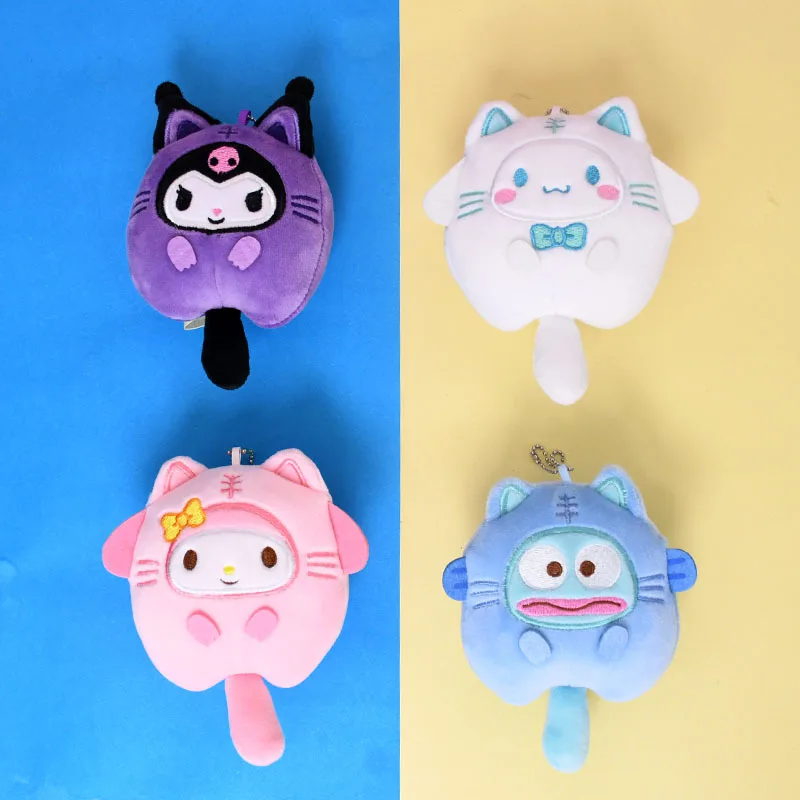 

Kawaii Cartoon Sanrios Keychain Kuromi Hellokittys Cinnamoroll Anime Cute Girl Backpack Pendant Trinkets Girls Gifts Ornaments