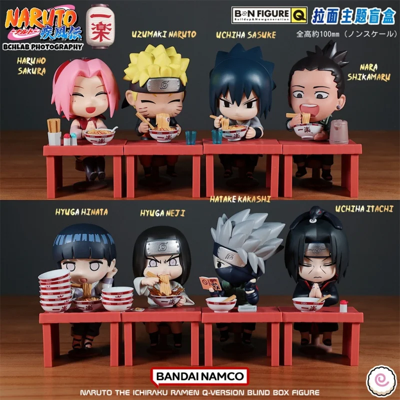 Фото Коллекционная фигурка Bandai Namco Ichiraku Ramen Q Version в слепой коробке, модель аниме-персонажа, украшение для автомобиля, подарок для фанатов на день рождения №2