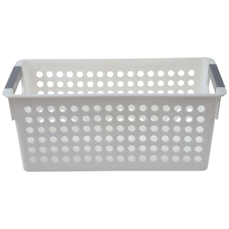 

6X Japanese-Style Stackable Plastic Storage Baskets/Bins Organizer Fruit Toys Clothes Glove Box Debris Storage Basket