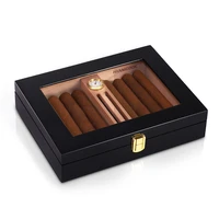 hannicook cedar cigar humidor mini portable cigar box piano paint cigarette case with skylight