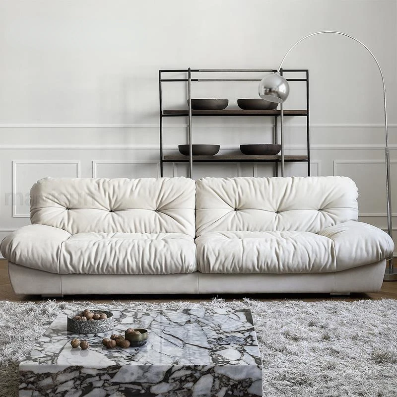 

Роскошный простой облачный диван Accent, белый дизайнерский чехол, большая мебель для квартиры, итальянский стиль, 3-местные диваны, гостиная