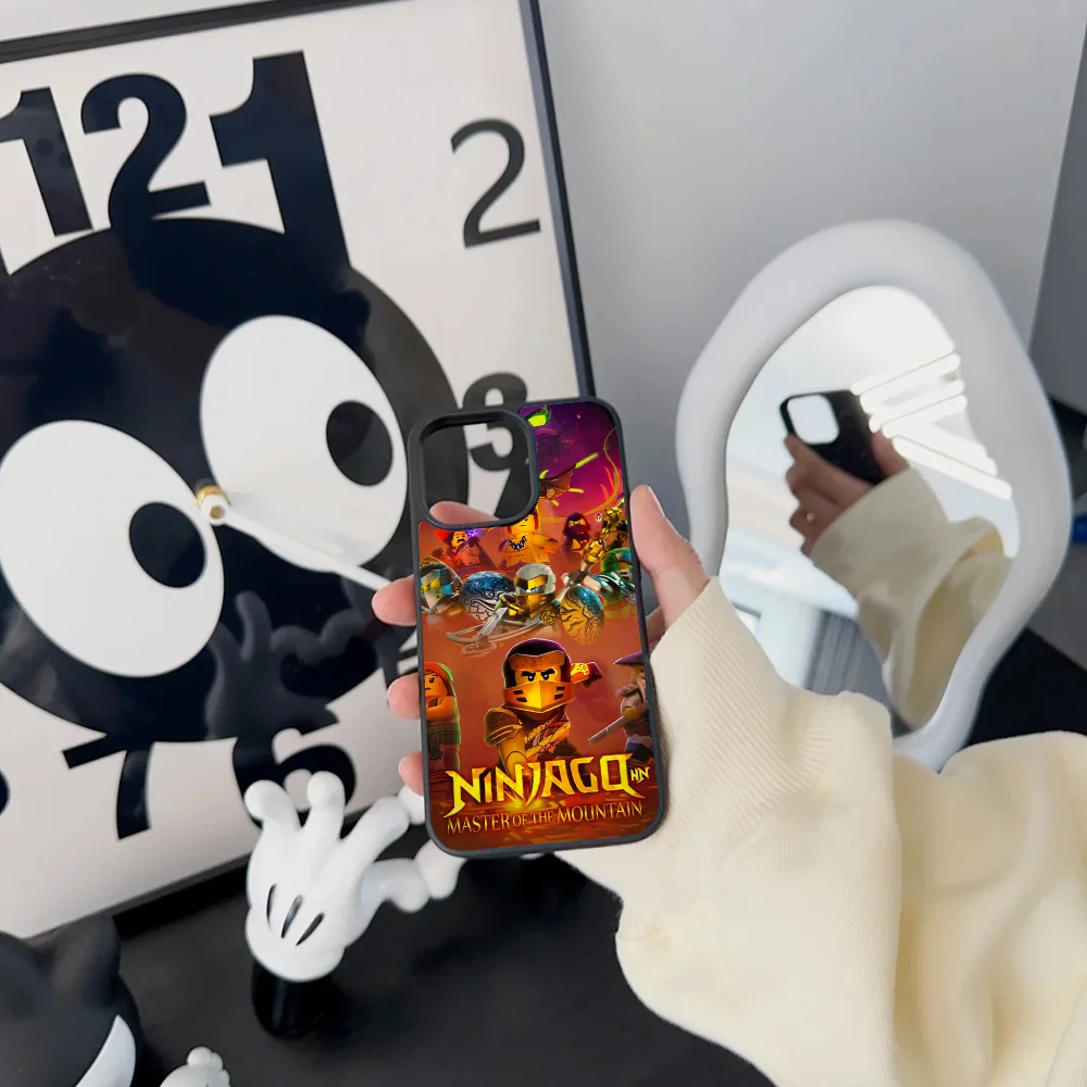 Чехол для телефона Funny-N-Ninjago IPhone 11 12 13 14 15 16 Plus Pro Max зеркальный акриловый чехол из