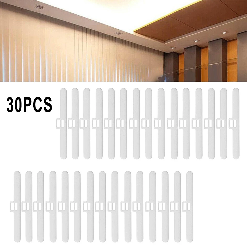 

Vertical Blind Top Hangers Double Slot Home Repair Support Window Chain 30pcs Accessories Bracket High Quality