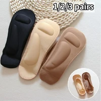 123 pairs 3d arch massage health care womens summer socks ice silk socks shallow mouth silica gel anti off invisible sock new