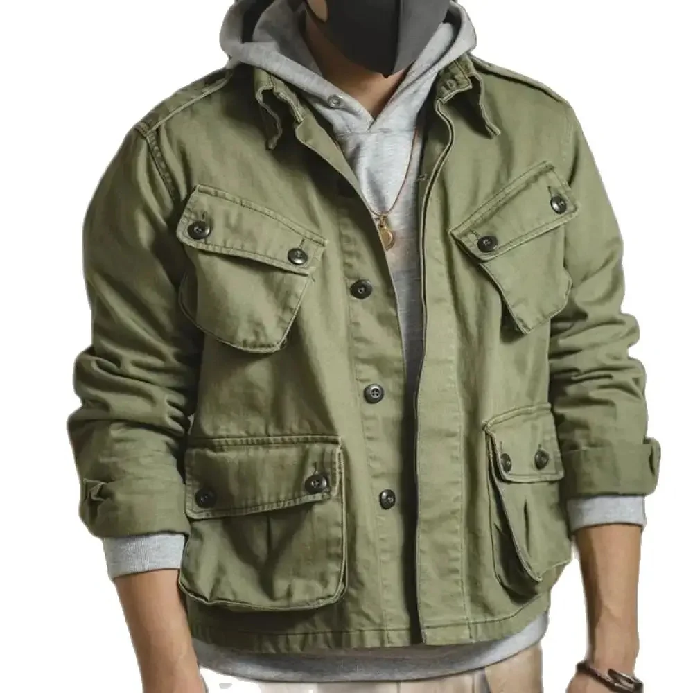 Куртка-бомбер M42 Мужская однобортная тактическая ветровка в стиле милитари с
