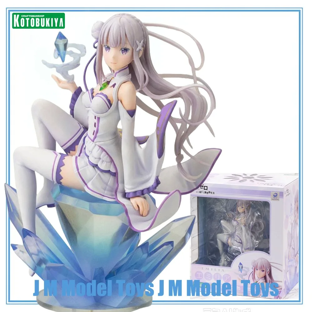 Фото 【JM】100% оригинал в наличии. Kotobukiya Re:Zero Kara Hajimeru Isekai Seikatsu. Коллекционная серия моделей Эмилии. Декоративные модели-игрушки. №1