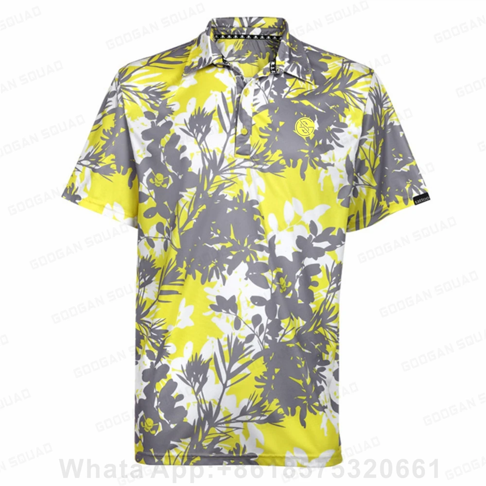 Купи Golf Polo Lapel Buttons Men Short Sleeves Breathable Shirt Casual Outdoor Golf Sports Polo Shirt Football Badminton Fashion Polo за 979 рублей в магазине AliExpress