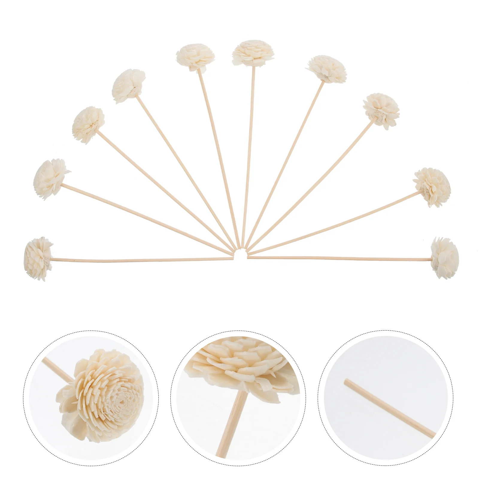 10 шт. домашний диффузор из ротанга ароматерапия сушеные цветы эфирное масло