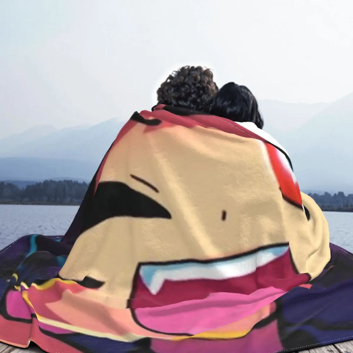 Ультрамягкие бархатные одеяла для лица с принтом