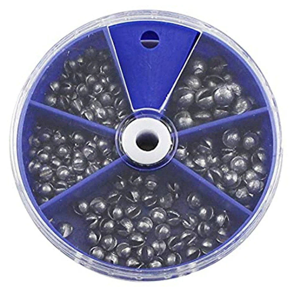 

Fishing Weight Sinkers 5 Sizes Weights 205Pcs Round Split Shot Sinker Rigent Lead