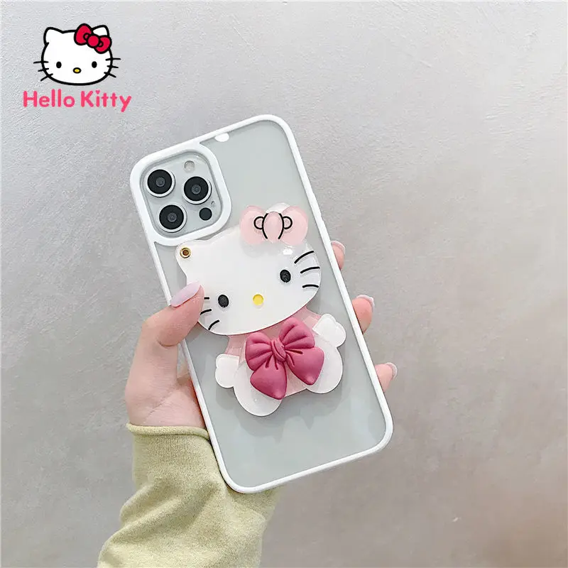 

Hello Kitty for IPhone 7/8P/X/XR/XS/XSMAX/11/12Pro/12mini Cartoon Makeup Mirror Phone Case