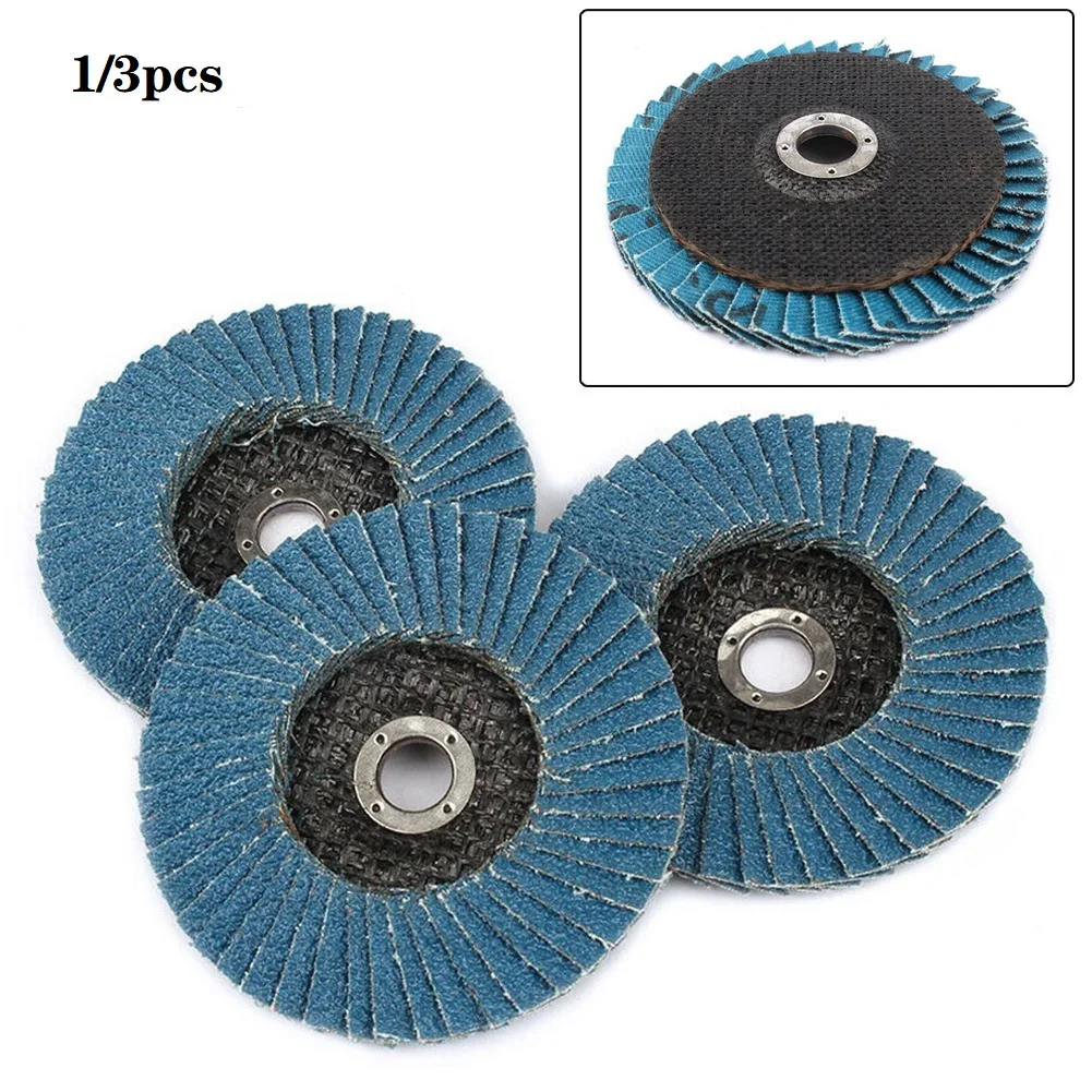 1/3pcs Flat Flap Discs 3 Inch Sanding Discs 80 Grit Grinding