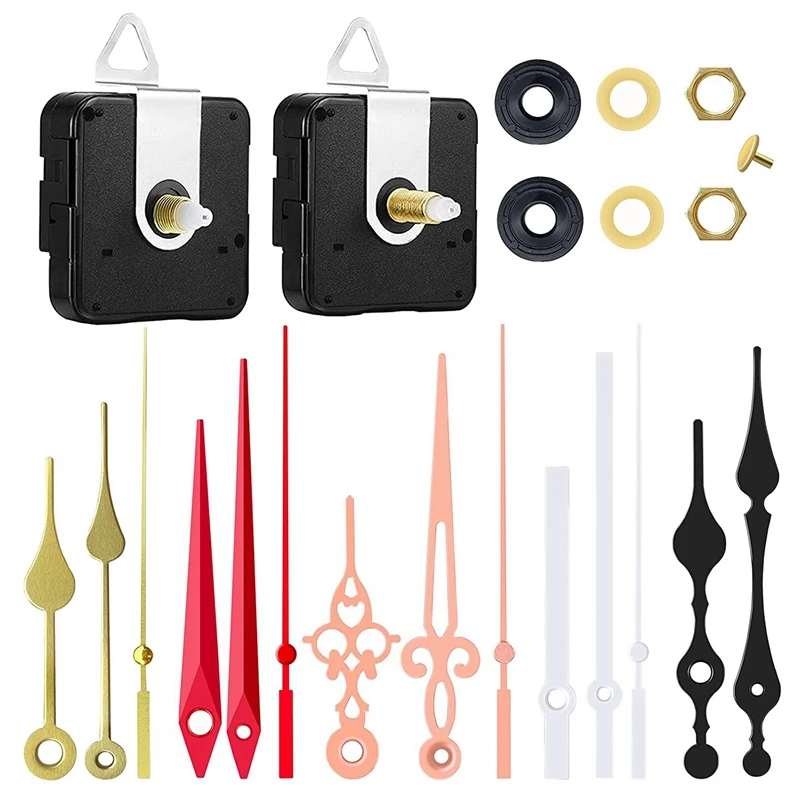 

Clock Movement Mechanism Clock Hands Long Shaft Clock Movement Replacement With For DIY Clock Repair Parts Replacement