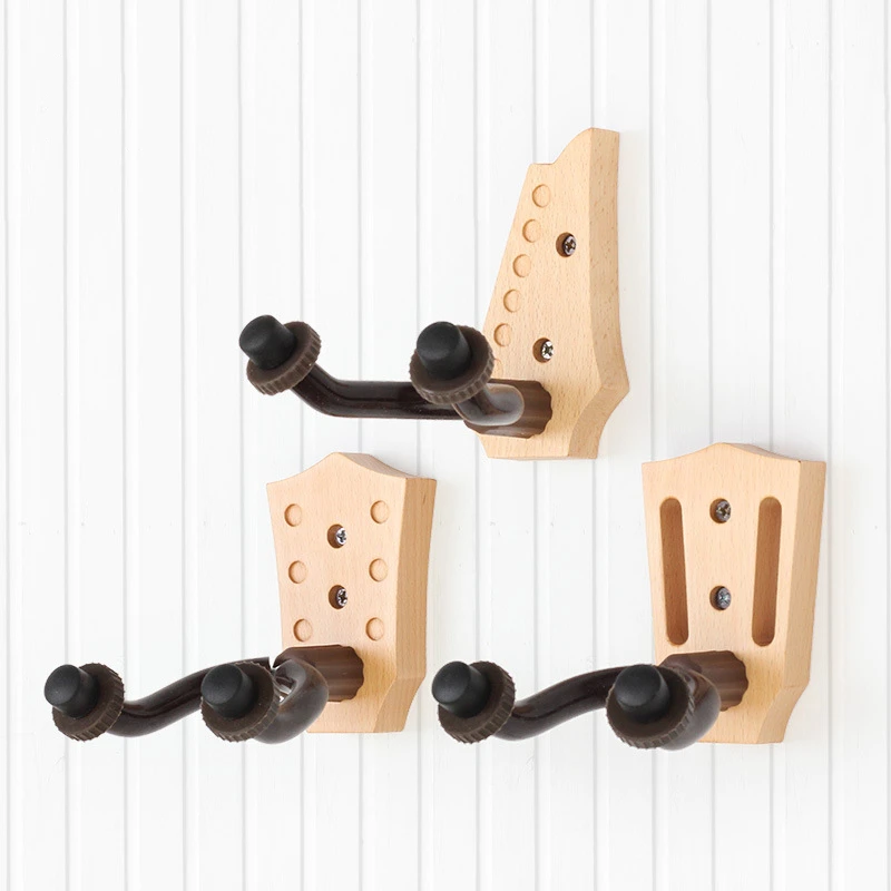 Guitar Stand Bass Ukulele Guitalele Violin Musical Instrument Adjustable Hang Wall Hook Wood Electric Acoustic Accessories