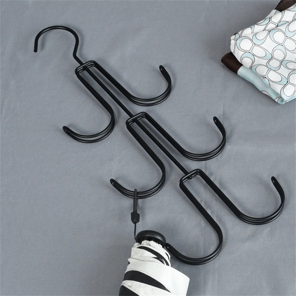 

Strong Enough Space Saving Hangers Functionality Metal Hangers Multifunctional Multi-layer Multi-hook Design Handbags Hangers