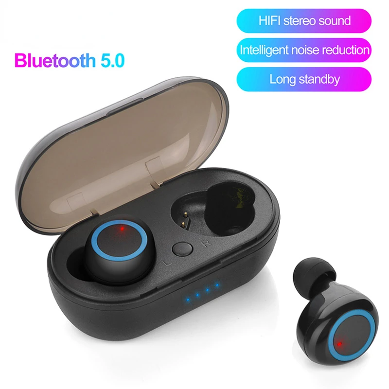 

2023 NEW Y50 TWS Bluetooth Earbuds 5.0 Wireless Headphons Earphones Earbuds Stereo Gaming Headset With Charging Box for Phone