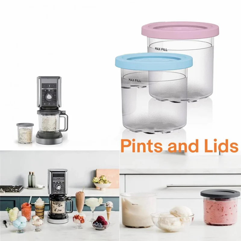 2 упаковки для Ninja XSKPLID2CD совместимые с мороженицей серии NC299AMZ и NC300S 1 пинт C