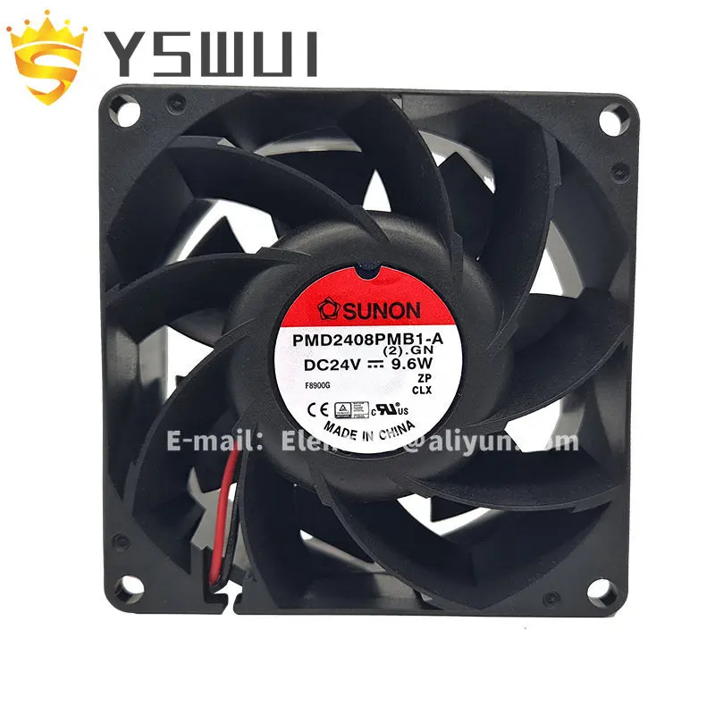 

Original PMD2408PMB1-A(2).GN DC24V 9.6W 8038 Sunon FAN