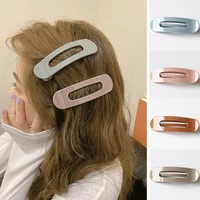 1pcs korean simple hair clip for women large glossy hairpins hairgrips hair big clip bangs barrettes girls hair accessories