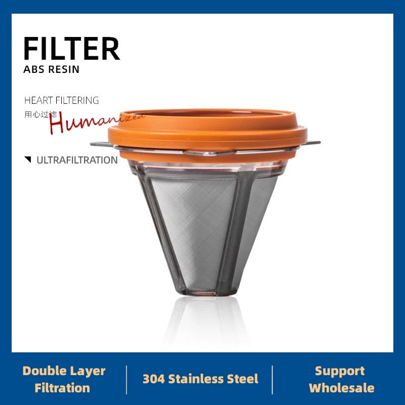 

Новый фильтр для кофе ручная работа двухслойный фильтр из нержавеющей стали подвесной ушной фильтр для кофе